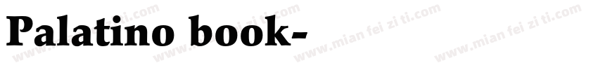 Palatino book字体转换